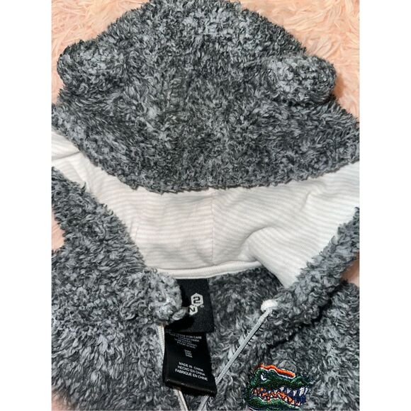 Florida Gators Jumper Infant 0-3 Months Gray Teddy Bear Bodysuit Fuzzy Gen 2 Foo - Picture 6 of 6